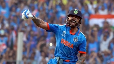 India's Virat Kohli celebrates his century during the World Cup semi-final against New Zealand (Agencies) India's Virat Kohli celebrates his century during the World Cup semi-final against New Zealand (Agencies)