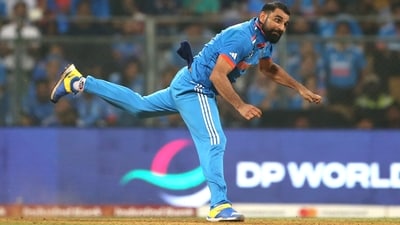 Mohammed Shami in action during the match against New Zealand in the ICC Men's Cricket World Cup 2023 at Wankhede Stadium in Mumbai (ANI) Mohammed Shami in action during the match against New Zealand in the ICC Men's Cricket World Cup 2023 at Wankhede Stadium in Mumbai (ANI)