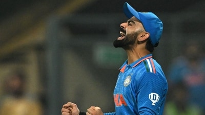 Virat Kohli celebrates India's win against New Zealand at the 2023 ICC Men's Cricket World Cup (AFP) Virat Kohli celebrates India's win against New Zealand at the 2023 ICC Men's Cricket World Cup (AFP)