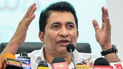 Sri Lanka's sports minister Roshan Ranasinghe (AFP) Sri Lanka's sports minister Roshan Ranasinghe (AFP)