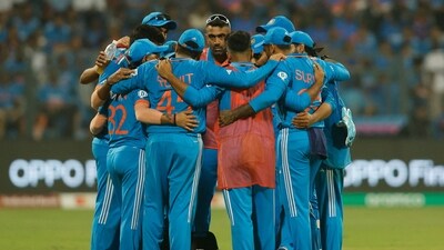 India players in a huddle during the match | Image for representation (REUTERS)