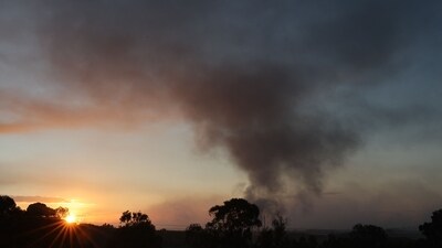 Israel-Hamas War: Smoke billows from the northern Gaza Strip. (AFP)