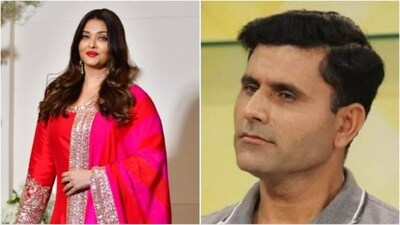 Abdul Razzaq (R) made a derogatory remark on Aishwarya Rai Bachchan during a press conference (File)