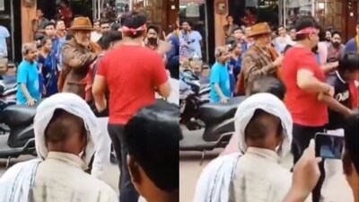 Nana Patekar seen hitting the boy.