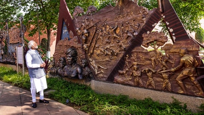 Later in the day, PM Modi will visit Birsa Munda's birthplace Ulihatu village in Khunti district. (PTI) Later in the day, PM Modi will visit Birsa Munda's birthplace Ulihatu village in Khunti district. (PTI)