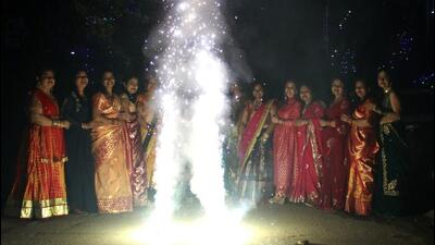 The levels remained higher than the standard limits in residential, commercial and industrial areas on the night of Diwali. This was primarily due to bursting of firecrackers, said UP Pollution Control Board. (Sakib Ali/HT Photo) The levels remained higher than the standard limits in residential, commercial and industrial areas on the night of Diwali. This was primarily due to bursting of firecrackers, said UP Pollution Control Board. (Sakib Ali/HT Photo)