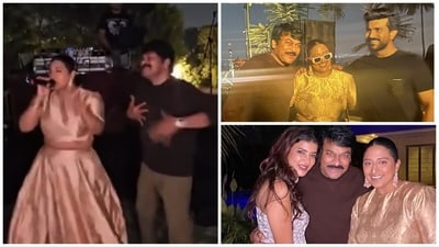 Raja Kumari has shared pics and videos from a Diwali bash in Hyderabad. Raja Kumari has shared pics and videos from a Diwali bash in Hyderabad.