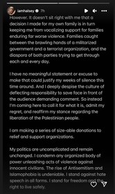 Halsey posted an Instagram story on her feelings about the ongoing war between Palestine and Israel Halsey posted an Instagram story on her feelings about the ongoing war between Palestine and Israel