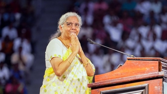 Finance minister Nirmala Sitharaman. (HT)