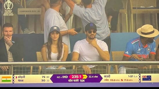 Celebrities seen at Ind vs NZ semi-final. (X/@___eesha___)