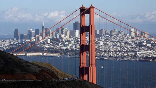 The Golden Gate Bridge and San Francisco skyline. (AP)