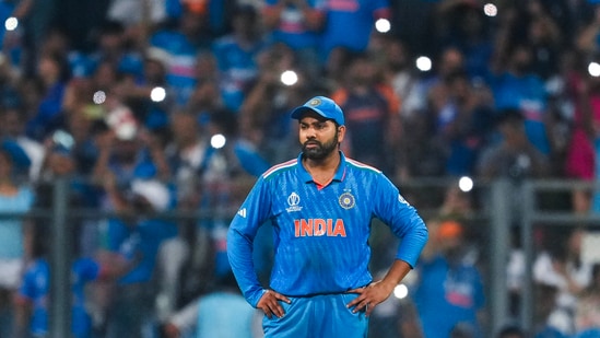 Rohit Sharma during the ICC Men's Cricket World Cup 2023 first semi-final match between India and New Zealand (PTI)