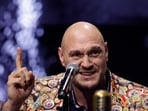 Tyson Fury during the press conference