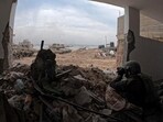Israeli soldiers take part in an operation in a location given as the Port of Gaza. (Reuters)