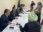 Indo-Canadian pensions at a life certificate camp at the Khalsa Diwan Society gurdwara in Abbotsford, British Columbia, on Monday. (Source: India in Vancouver/X)