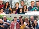 The cast of Modern Family in seasons 1 and 11.