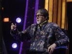Amitabh Bachchan on the sets of KBC 15.