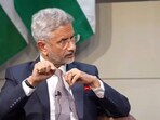 External affairs minister S Jaishankar speaks at an event organised by Wilton Park at the Royal Over-Seas League in London.