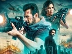 Salman Khan, Katrina Kaif, and Emraan Hashmi on the poster of Tiger 3. Salman Khan, Katrina Kaif, and Emraan Hashmi on the poster of Tiger 3.