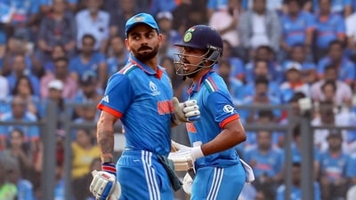 India's Virat Kohli and Shreyas Iyer run between the wickets during the semi-final match against New Zealand in the ICC Men's Cricket World Cup 2023, at Wankhede Stadium in Mumbai (ANI) India's Virat Kohli and Shreyas Iyer run between the wickets during the semi-final match against New Zealand in the ICC Men's Cricket World Cup 2023, at Wankhede Stadium in Mumbai (ANI)