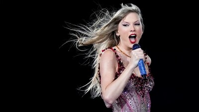 Taylor Swift performs at the Monumental stadium during her Eras Tour concert in Buenos Aires, Argentina, Thursday, Nov. 9, 2023. (AP Photo/Natacha Pisarenko) (AP) Taylor Swift performs at the Monumental stadium during her Eras Tour concert in Buenos Aires, Argentina, Thursday, Nov. 9, 2023. (AP Photo/Natacha Pisarenko) (AP)