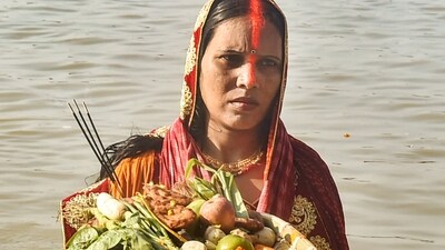Chhath Puja is one of the biggest festivals in Bihar and UP (PTI) Chhath Puja is one of the biggest festivals in Bihar and UP (PTI)
