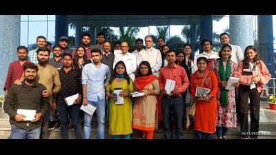 Four hundred three smartphones and 389 tablets were distributed to BBAU students. (Sourced) Four hundred three smartphones and 389 tablets were distributed to BBAU students. (Sourced)