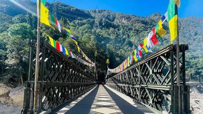Large parts of north Sikkim ahead of Mangan had remained cut off since October 4. (Indian Army) Large parts of north Sikkim ahead of Mangan had remained cut off since October 4. (Indian Army)