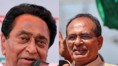 Congress leader Kamal Nath and Madhya Pradesh chief minister Shivraj Singh Chouhan. Congress leader Kamal Nath and Madhya Pradesh chief minister Shivraj Singh Chouhan.
