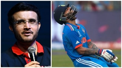 Ganguly was all praise for Kohli as the batting icon became the first player to register 50 centuries in ODIs (AP-AFP) Ganguly was all praise for Kohli as the batting icon became the first player to register 50 centuries in ODIs (AP-AFP)
