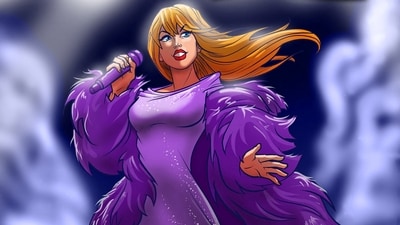 The front cover of the new Taylor Swift comic book "Female Force: Taylor Swift" by TidalWave Comics is seen in this handout image obtained by Reuters on November 14, 2023.  TidalWave Productions/Handout via REUTERS (via REUTERS)