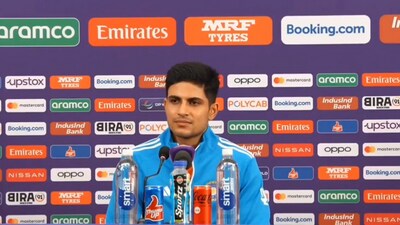 Shubman Gill during a press conference Shubman Gill during a press conference