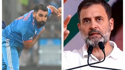 Rahul Gandhi's 2021 tweet supporting Mohammad Shami in the face of trolling went viral after Shami made history in the World Cup semifinal on Wednesday. Rahul Gandhi's 2021 tweet supporting Mohammad Shami in the face of trolling went viral after Shami made history in the World Cup semifinal on Wednesday.