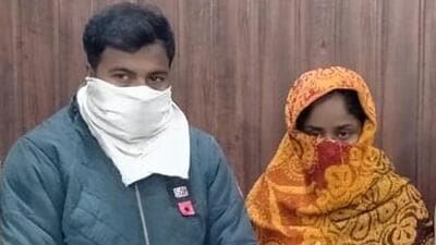The accused, her aide, in custody of Ludhiana police. (HT Photo) The accused, her aide, in custody of Ludhiana police. (HT Photo)