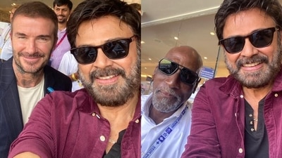 Venkatesh clicked selfies with David Beckham and Viv Richards at the India vs New Zealand semi-final. Venkatesh clicked selfies with David Beckham and Viv Richards at the India vs New Zealand semi-final.