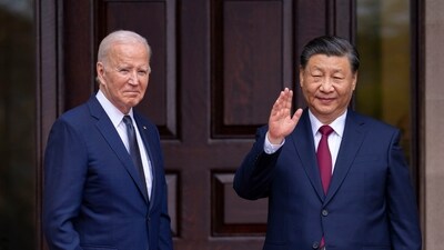 President Joe Biden greets China's President Xi Jinping at the Filoli Estate in Woodside, California on November 15. (AP) President Joe Biden greets China's President Xi Jinping at the Filoli Estate in Woodside, California on November 15. (AP)