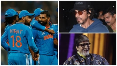 Shah Rukh Khan and Amitabh Bachchan have reacted to Team India's win against New Zealand. Shah Rukh Khan and Amitabh Bachchan have reacted to Team India's win against New Zealand.