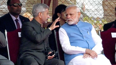A file photo of Prime Minister Narendra Modi with S Jaishankar. A file photo of Prime Minister Narendra Modi with S Jaishankar.