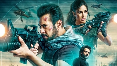 Salman Khan, Katrina Kaif, and Emraan Hashmi on the poster of Tiger 3. Salman Khan, Katrina Kaif, and Emraan Hashmi on the poster of Tiger 3.