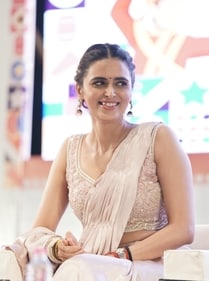 Actor Meenakshi Dixit was recently in Lucknow to take part in the Film Forum Season 4 (HT Photo)