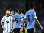  Argentina's Lionel Messi looks dejected after the match 