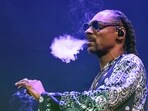Rapper Snoop Dogg smokes  even during concerts.