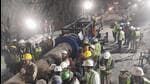 As of 6:30am on Friday, the powerful drilling machine brought from Delhi has been able to drill through 21 metres of debris. (PTI Photo)
