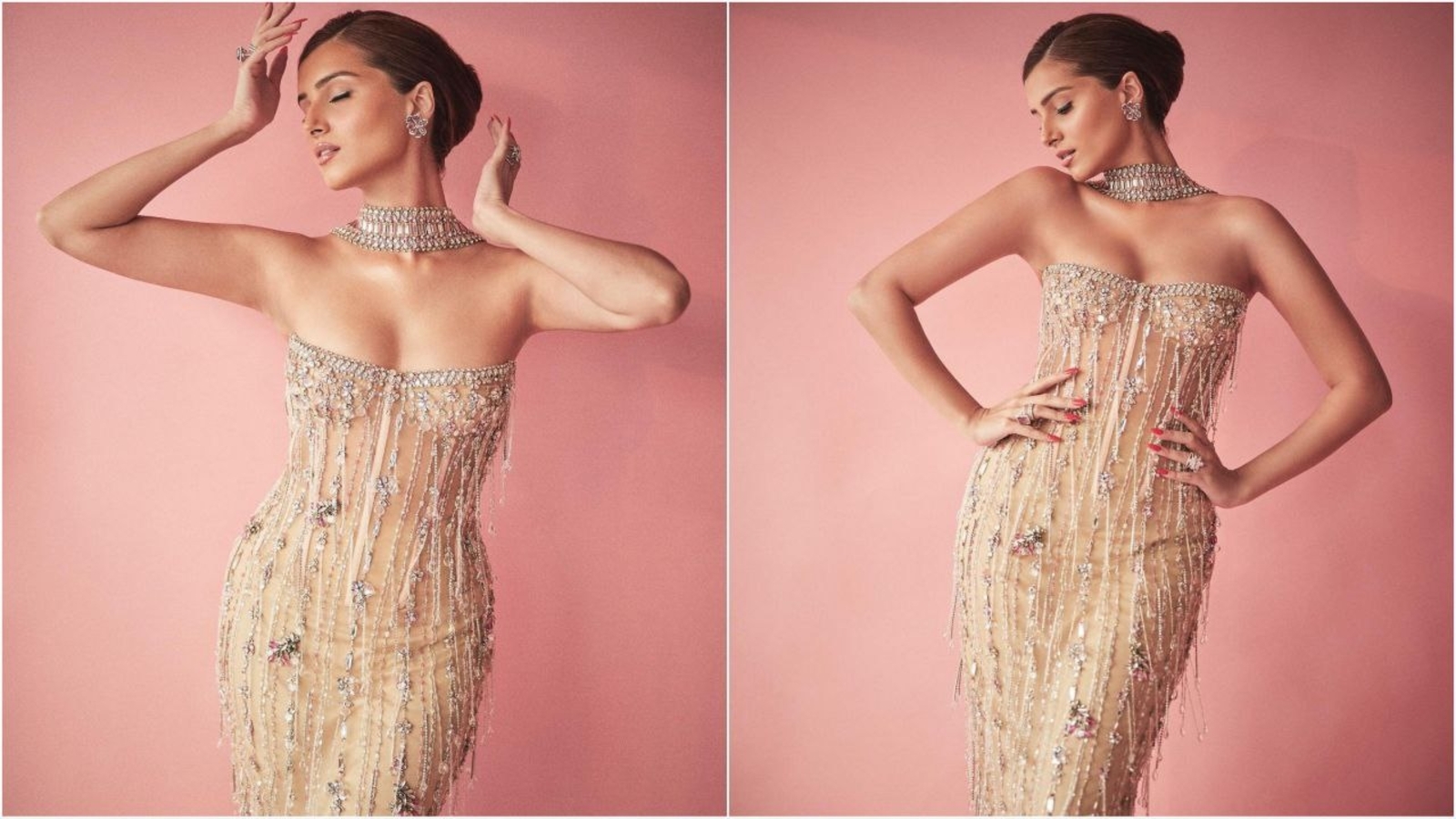Tara Sutaria takes the internet by storm in a stunning sheer embellished gown | Fashion Trends - Vimarsana News