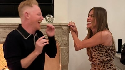 Mitchell and step-mom Gloria were not usually on good terms in Modern Family but behind-the-scenes, Jesse Tyler Ferguson and Sofia Vergara were the life of the party at the reunion. Mitchell and step-mom Gloria were not usually on good terms in Modern Family but behind-the-scenes, Jesse Tyler Ferguson and Sofia Vergara were the life of the party at the reunion. 