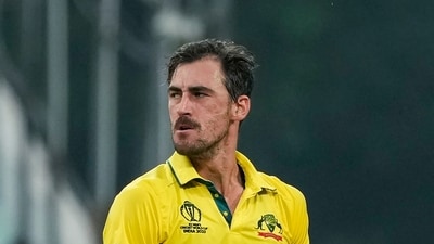 Starc and Hazlewood made merry at the Eden Gardens in the first 10 overs of the South African innings (PTI) Starc and Hazlewood made merry at the Eden Gardens in the first 10 overs of the South African innings (PTI)