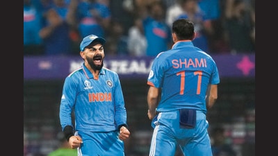 Virat Kohli, who scored his record 50th ODI century, and Mohammed Shami, who grabbed 7 wickets, at the semi-final in Mumbai on Wednesday. It could be up to the Indian team to revive the format, as they last did in 2011. (PTI) Virat Kohli, who scored his record 50th ODI century, and Mohammed Shami, who grabbed 7 wickets, at the semi-final in Mumbai on Wednesday. It could be up to the Indian team to revive the format, as they last did in 2011. (PTI)