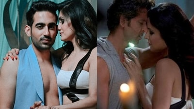 Delhi-based Karan and Sakshi Ahuja (left) recreated Hrithik Roshan and Katrina Kaif's Bang Bang music video (right) for the former's wedding last month. Delhi-based Karan and Sakshi Ahuja (left) recreated Hrithik Roshan and Katrina Kaif's Bang Bang music video (right) for the former's wedding last month.