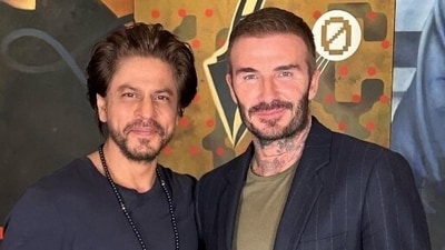 Shah Rukh Khan hosted David Beckham at his residence on Friday night Shah Rukh Khan hosted David Beckham at his residence on Friday night