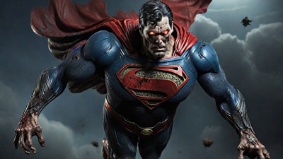 No one is safe when a Zombie Superman wades through the skies of Delhi searching for his next victim. (Illustration: Anurag Mehra/ HT)